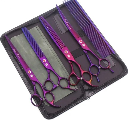 Tijeras de Peluquería para Perros y Gatos| Acero | Set con Estuche