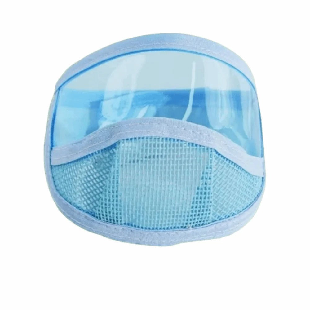 Bozal Transparente para Gatos | Ajustable para Aseo y Corte de Uñas | AmaDog