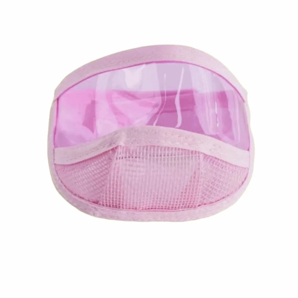 Bozal Transparente para Gatos | Ajustable para Aseo y Corte de Uñas | AmaDog