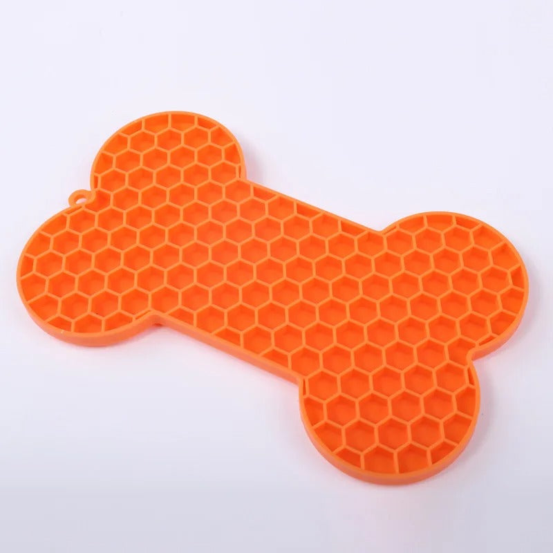 Tapete de Lamer Lento para Mascotas | Silicona Antiestrés